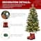 Glitzhome® 4.5ft Christmas Santa Boots Porch Tree, Multi-color LED Lights